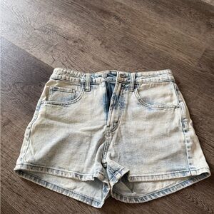 Wild Fable Blue Jean Shorts High-Waisted Raw-Edged